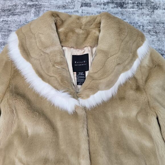 Tally-Ho Outerwear Coat Womens 1X Faux Fur Trim Long Full Length Warm Elegant - Picture 8 of 15